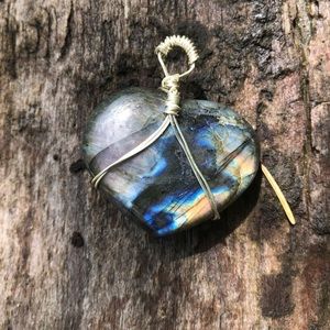 Labradorite Heart Pendant